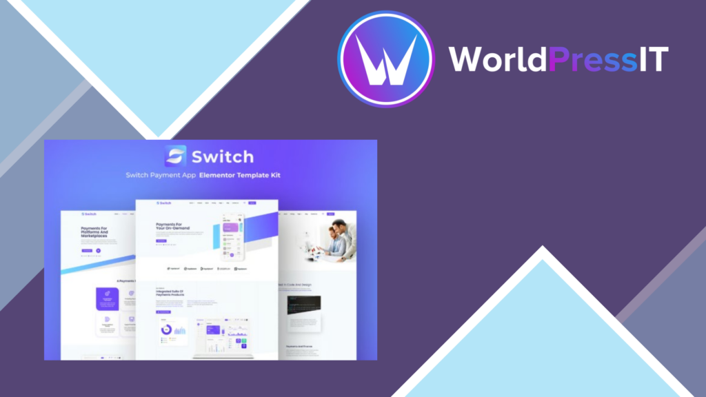 Switch – Payment App Elementor Template Kit