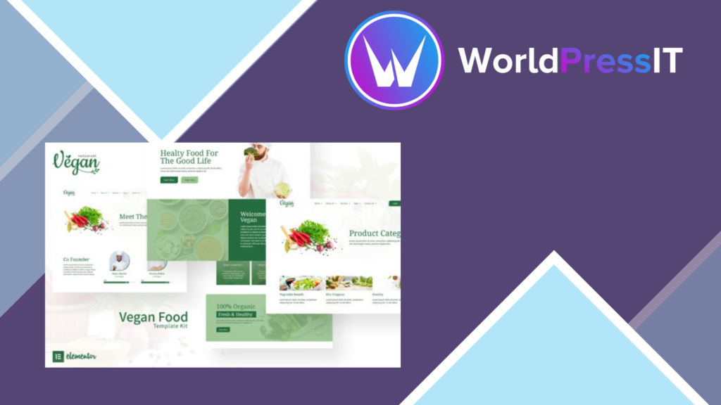 Vegan Restaurant Elementor Template Kit