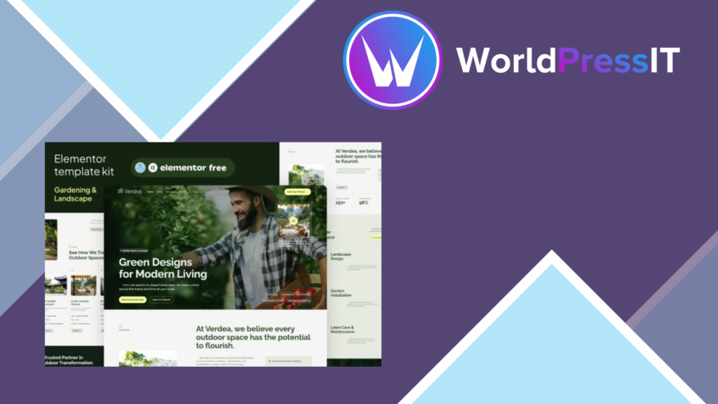 Verdea – Landscaping and Gardening Elementor Template Kit