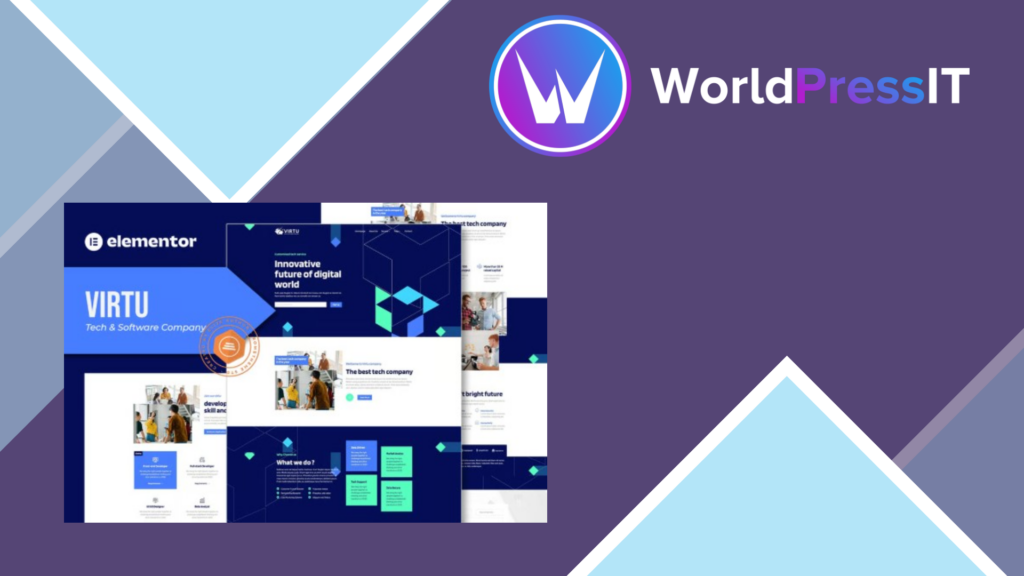 Virtu – Tech and Software Company Elementor Template kit