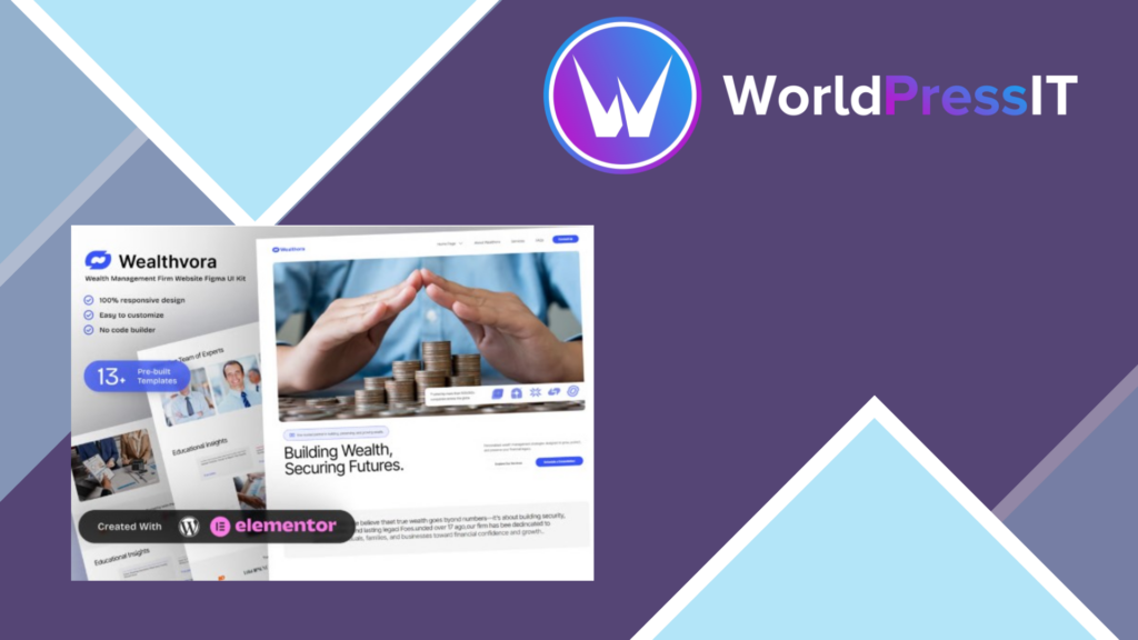 Wealthora – Wealth Management Firm Elementor Template Kit