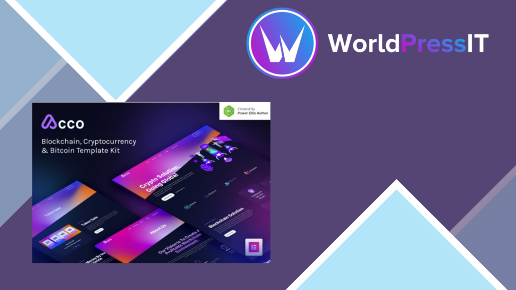 Acco – Blockchain Cryptocurrency and Bitcoin Elementor Template Kit