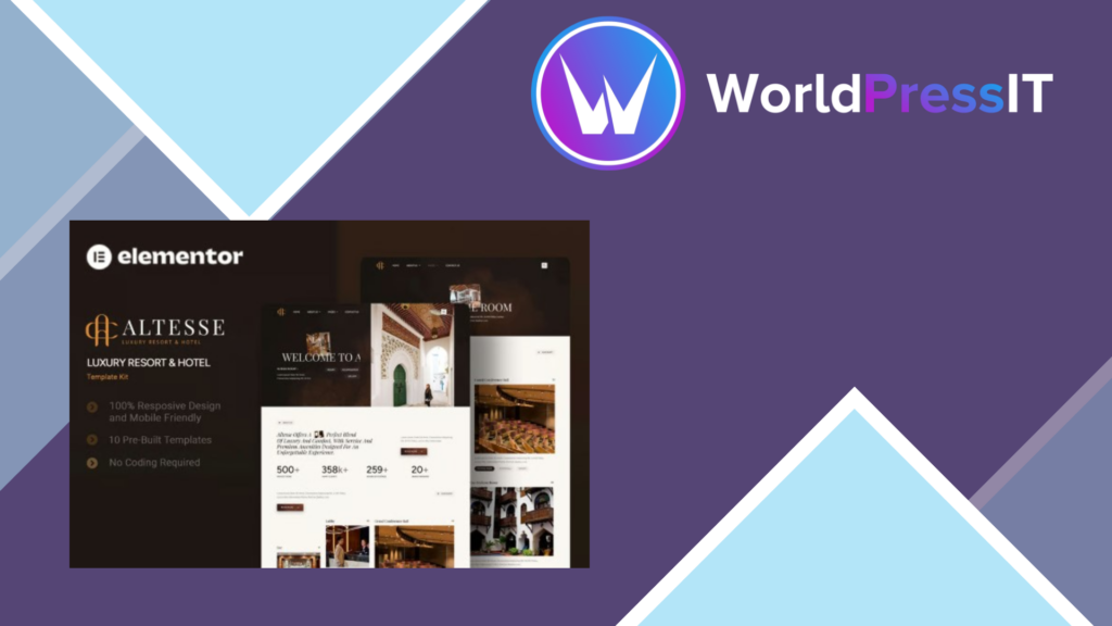 Altesse – Luxury Resort and Hotel Elementor Template Kit