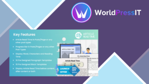 Article Read Time and Progress Bar