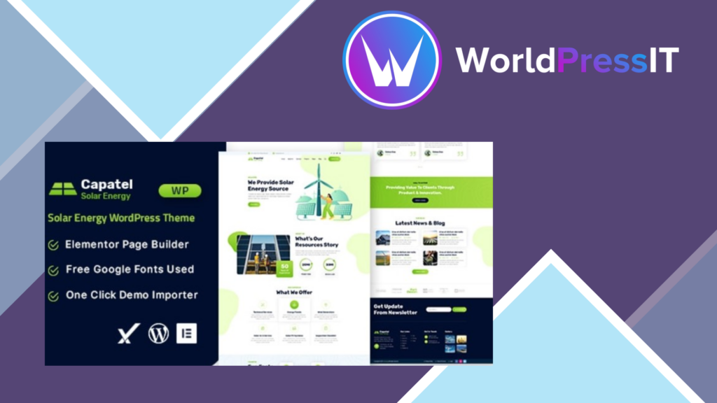 Capatel - Solar Energy WordPress Theme