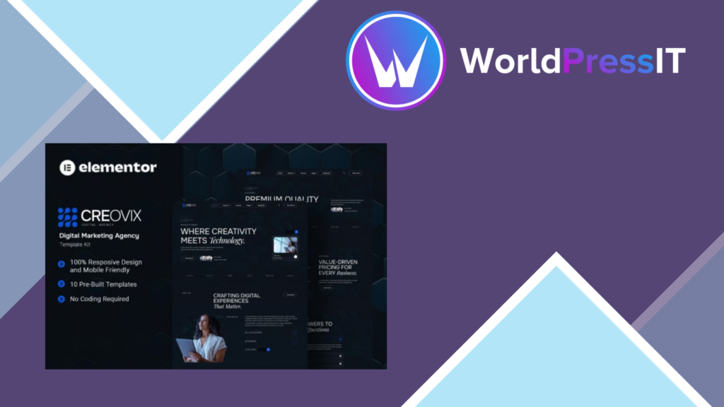 Creovix – Digital Marketing Agency Elementor Template Kit