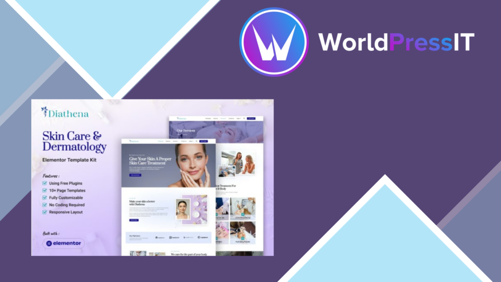 Diathena – Skin Care and Dermatology Elementor Template Kit