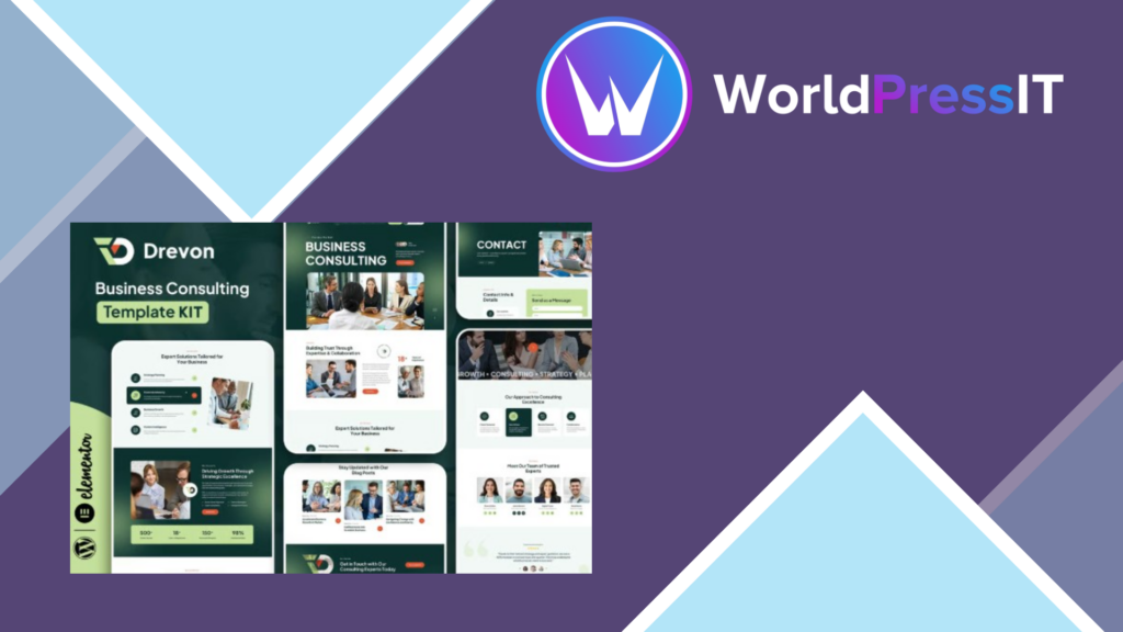 Drevon – Business Consulting Elementor Template Kit