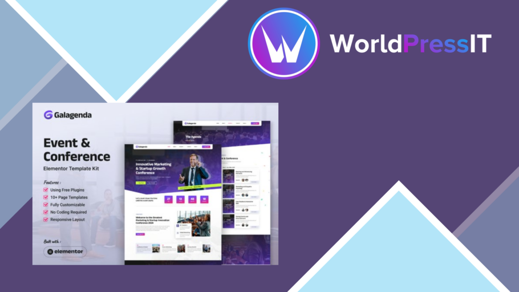 Galagenda – Event and Conference Elementor Template Kit