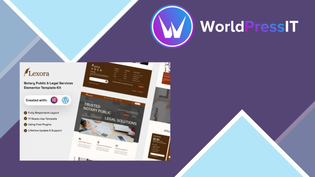 Lexora – Notary Public and Legal Services Elementor Template Kit