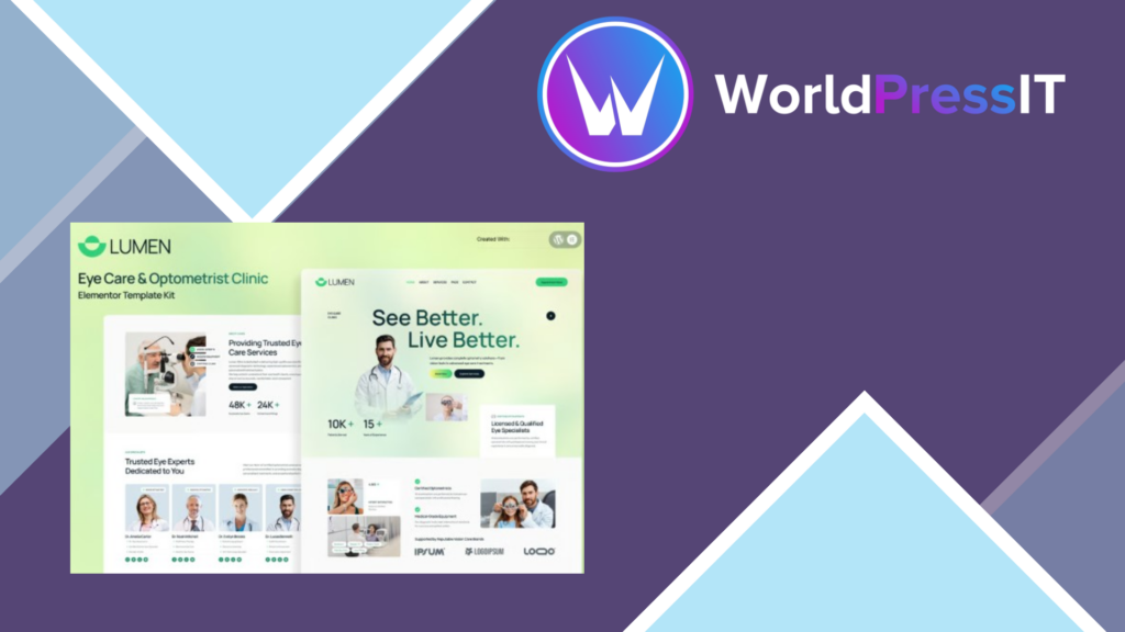 Lumen – Eye Care and Optometrist Clinic Elementor Template Kit
