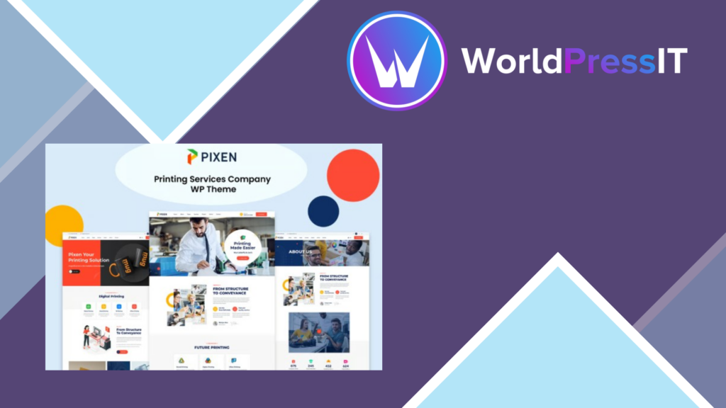 Pixeen – Printing Services Company WordPress Theme