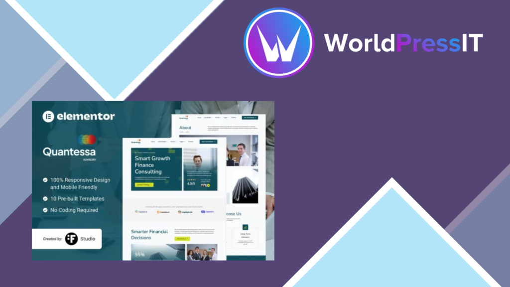 Quantessa – Finance and Business Consulting Elementor Template Kit