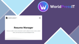 Restrict Content Pro – Resume Manager