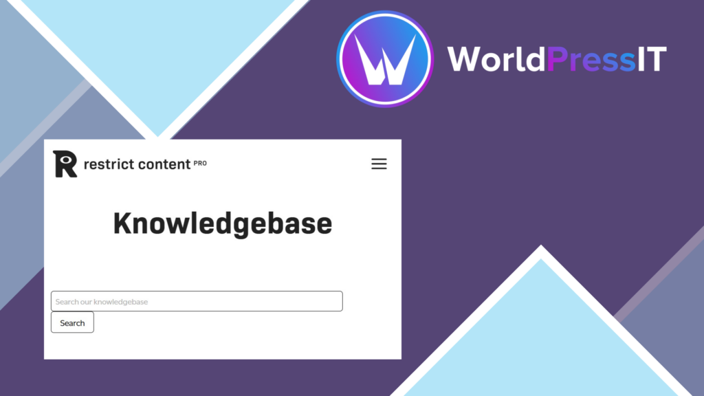 Restrict Content Pro – Site Creation