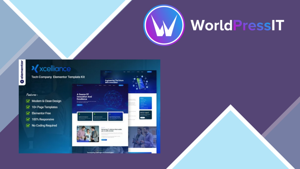 Xcelliance – Tech Company Elementor Template Kit