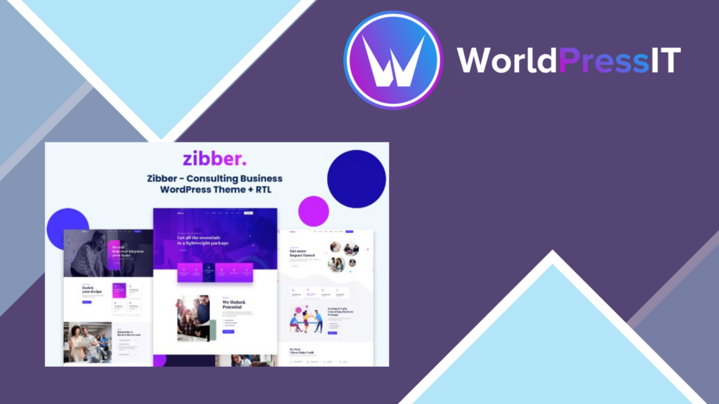 Zibber – Consulting Business WordPress Theme + RTL