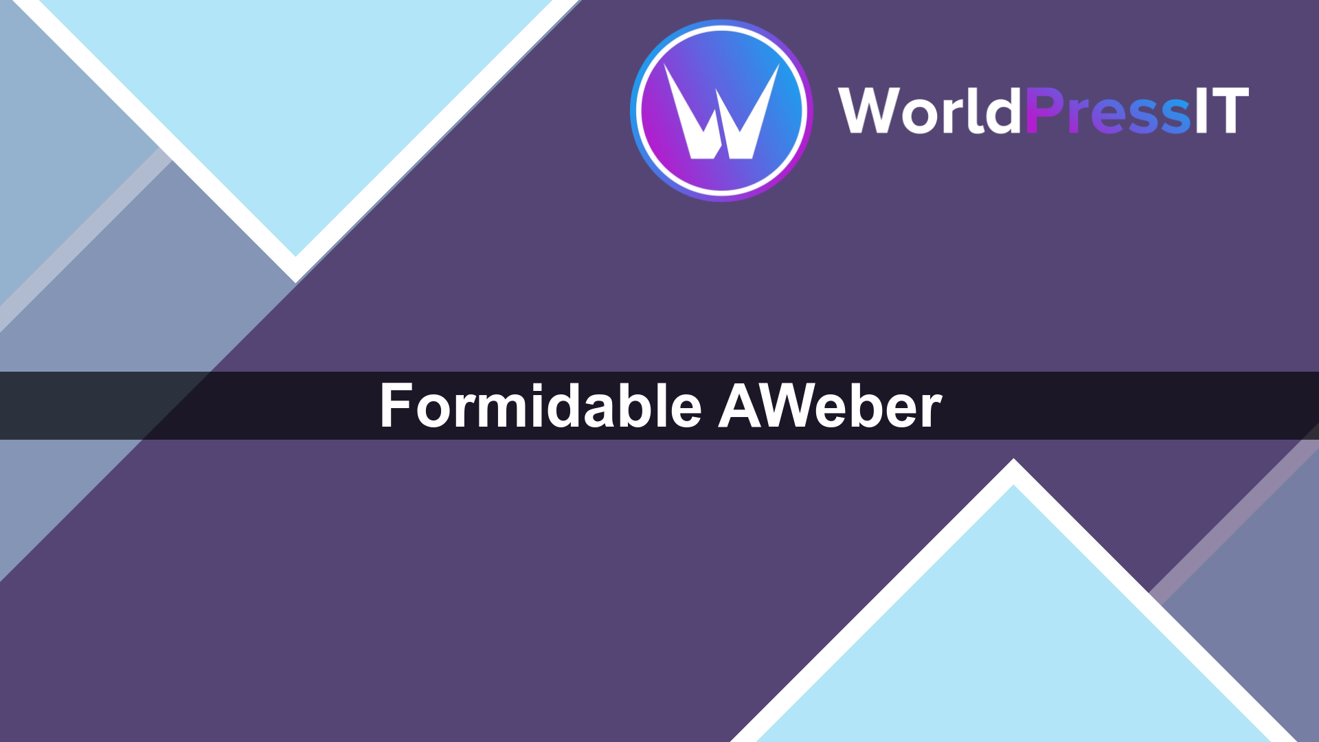Formidable AWeber - WorldPress IT