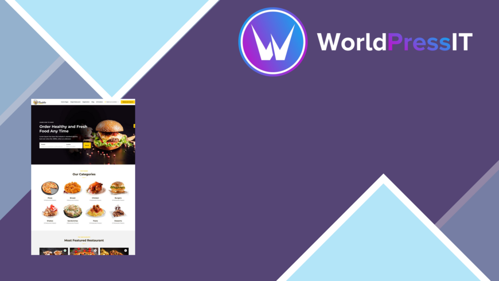 Foodota - Online Food Delivery WordPress Theme