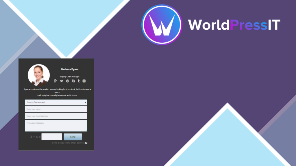 W8 Contact Form - WordPress Contact Form Plugin