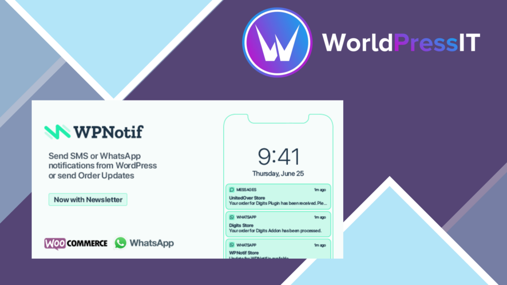 WhatsApp order Notifier Plugin for Worddpress Woo Commerce For WASender (SAAS)
