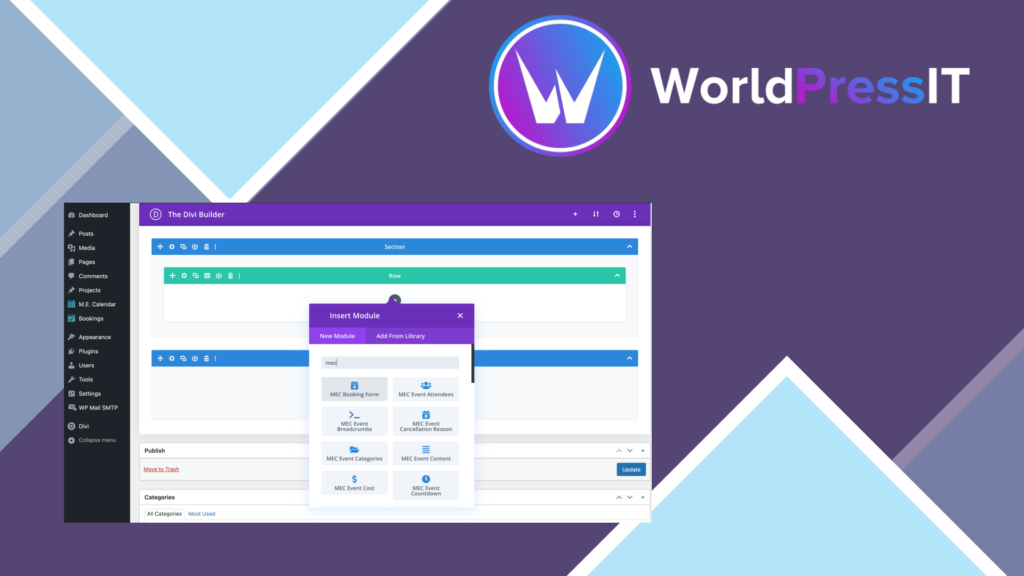 Divi Single Builder for MEC