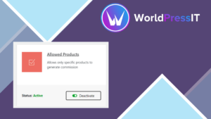AffiliateWP Allowed Products